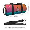 thumbnail image 4 of KLL Lighthouse and Whale Duffle Bag For Men Women Sport Gym Fitness Tote Travel Training Workout Basketball Football Weekender, 4 of 8