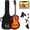 Sunburst, variant on Best Choice Products Walmart Exclusive 38in Beginner Acoustic Guitar Starter Kit w/ Gig Bag, Strap, Extra Strings - Walmart Black