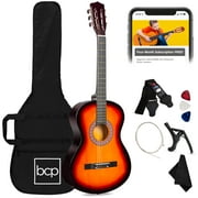 Best Choice Products 38in Beginner Acoustic Guitar Starter Kit w/ Gig Bag, Strap, Extra Strings - Sunburst