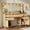 Natural wood color, variant on UGTOO 44.3" Vanity Desk with LED Mirror & 7 Drawers, Makeup Dressing Table with Lights & Storage, Wood Modern Bedroom Dresser