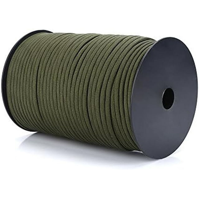 Corde de Parachute à 9 Brins Multifonction de 100 m, Rouleau de Paracorde, Corde de Survie Extérieure en Polypropylène et Polyester