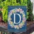 thumbnail image 3 of America Forever Spring Monogram Garden Flag Letter D 12.5 x 18 inches Double Sided Vertical Outdoor, Yard, Lawn, Beautiful Flowers, Floral Wreath, Summer Flower Garden Flag, 3 of 5