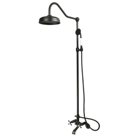 Kingston Brass Cck2665 Clawfoot Tub Shower Combination Walmart