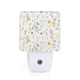 thumbnail image 1 of Balery Watercolor Floral A Luz Nocturna LED con Sensor Automático, Enchufe con Sensor Crepuscular, Luz Suave de 0.5W para Dormitorio, Pasillo, Baño-UK, 1 of 7