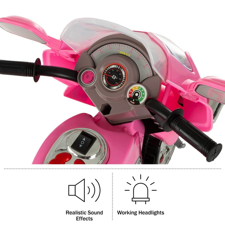 Lil' Rider Electric Motorcycle for Kids - 3-Wheel Battery-Powered