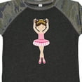 thumbnail image 4 of Inktastic Ballerina with Two Buns Girls Toddler T-Shirt, 4 of 5