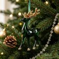 thumbnail image 5 of Clearance! Christmas Ornaments Dark Green Frosted Gradient Decorations, Xmas Tree Hanging Pendants, Seasonal Indoor Outdoor Decor for Christmas Tree Mantel Wall, 5 of 7
