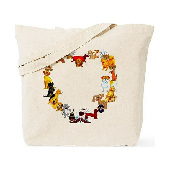 CafePress - Dog Love Tote Bag - Unisex Canvas Tote Bag, Beige, 1-Piece
