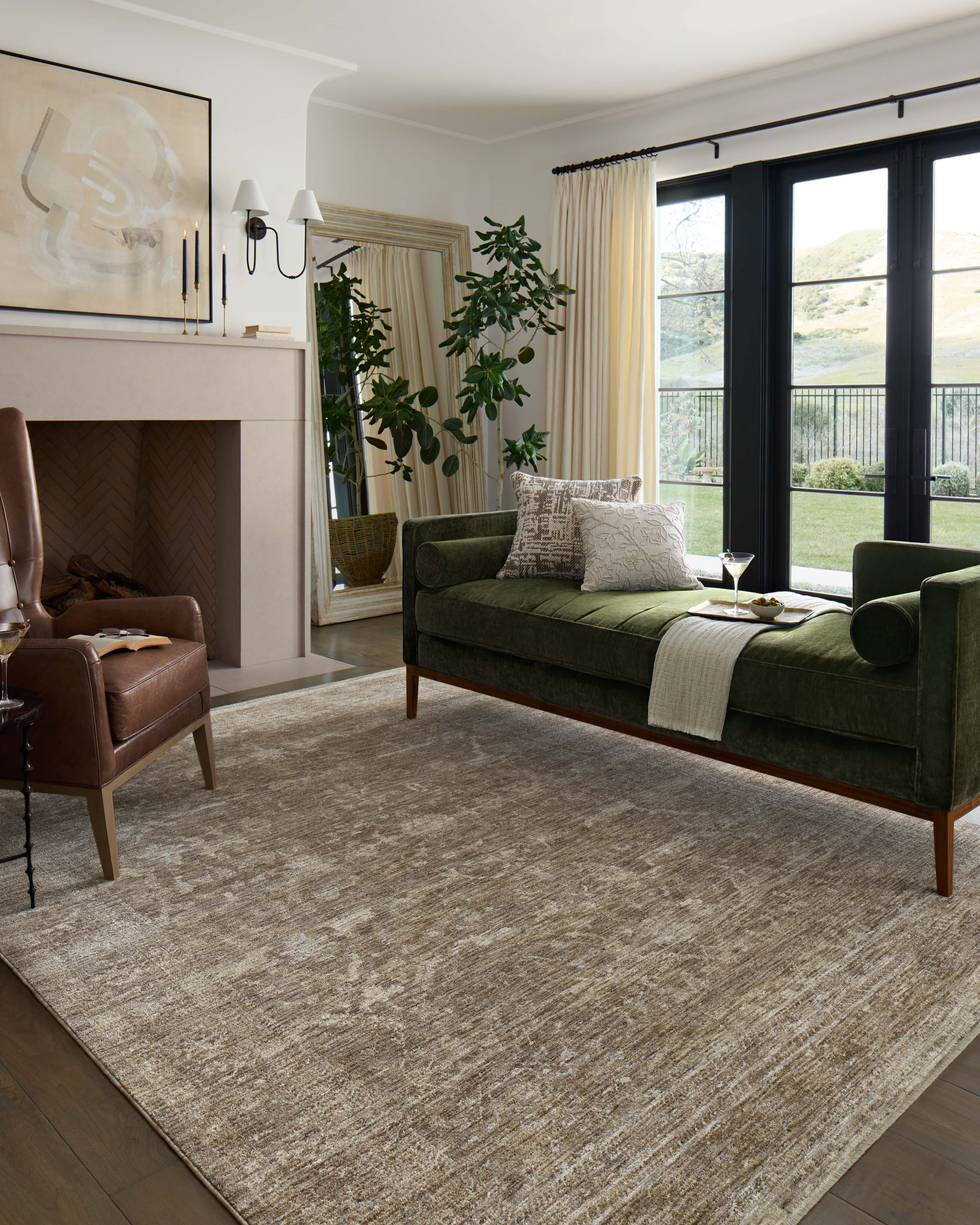 Loloi Tabitha Taupe / Pebble 9'-6" x 13' Area Rug