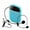 Blue, variant on 10W Wired/UHF Wireless Mini Fashion Microphone Guide Headset Teaching Lecture Dedicated Portable Amplifier ,Powerful Voice Amplifier