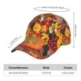 thumbnail image 2 of Balery Autumn Bouquet Pumpkin For Thanksgiving Gorra de béisbol de tamaño ajustable para correr, entrenar y actividades al aire libre. Gorra de papá para todas las estaciones., 2 of 6