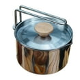 thumbnail image 1 of Stainless Steel Camping Kettle,Stainless Steel Camping Kettle Camping Pot Camping Coffee Pot Maximized Efficiency, 1 of 8