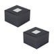 thumbnail image 1 of 2X Caja de Reloj de Gama Alta de Madera Lacada En Negro Caja de Exhibición de Reloj de Marca Caja Cuadrada, 1 of 5