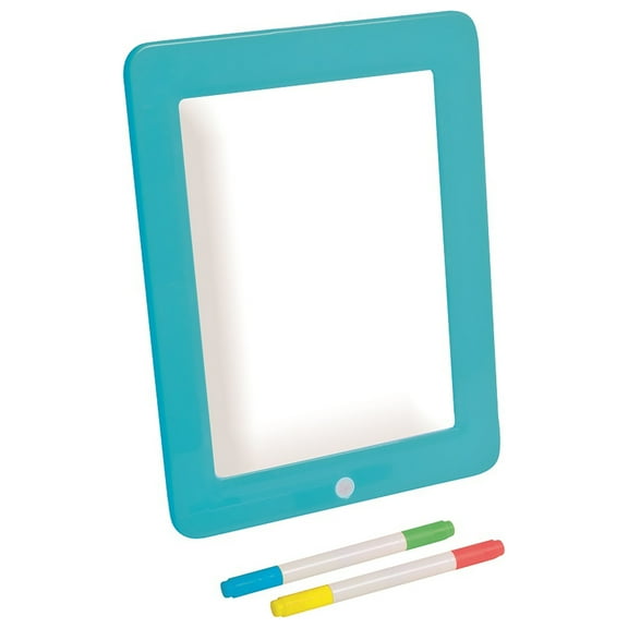 Buddy & Barney: Neon Glow Drawing Board - See-Through Light-Up Drawing Surface, 8-Mode Glowing LED, 4 Erasable Pens, Creative Activity, Kids Ages 5 