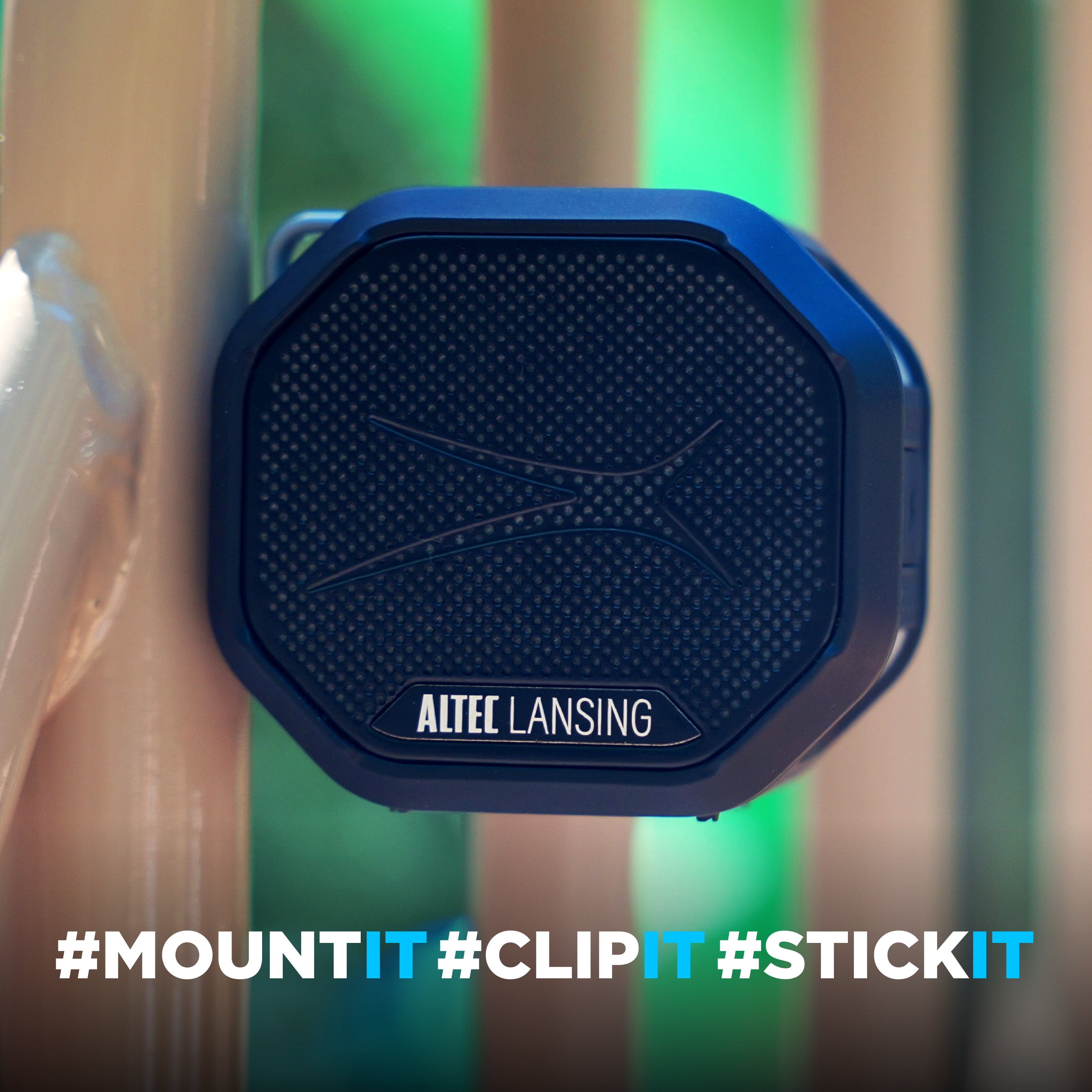 Altec Lansing HYDRATREK Magnetic Bluetooth Speaker, Waterproof IP67, Portable Speaker, True Wireless Pairing, USB-C Quick Charge, 3.7V 400mAh Battery, Voice Assistant, Perfect for Any Adventure