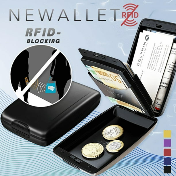 RFID Deposit and Wallet Credit Holder Wallet Aluminium Bag - Walmart.com