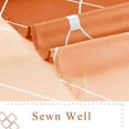 thumbnail image 5 of Bathroom Shower Curtain Set White Shower Curtain Ombre Shower Curtain with Hooks Water Repellent Shower Curtain Linen Fabric Shower Curtains Bathtub Hotel, 72x72 inch, Orange, 5 of 6