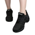 thumbnail image 3 of Women's Sneakers Sports Jazz Shoes for Women Athletic Dance Training Footwear with Air Cushion Fitness Design, 3 of 9