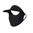 thumbnail image 3 of Helii Women's UPF 50+ Open Top Full Face Sun Mask – Breathable Mesh Cooling Face Shield for Hiking Running, Ponytail Friendly Wrap Around UV Protection Cover for Women Men Black,One Size, 3 of 4