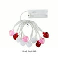 thumbnail image 3 of Coollooc Red Pink White Heart String Lights, 7FT 10 LED Valentines Day Decor String Lights, Connectable Waterproof Valentine's Day Decorations for Bedroom, Window, Wedding, Anniversary(7FT), 3 of 6