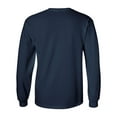 thumbnail image 3 of Ultra Cotton Long Sleeve T-Shirt, M, Navy, 3 of 3