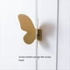 thumbnail image 3 of Latón Nordic Manijas de la Mariposa, Sin Perforar la Instalación de Armario y Cajón del Gabinete del Zapato Maneja, 3 of 5