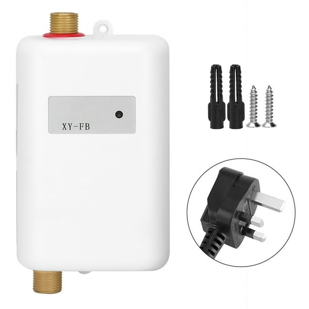 Calentador de agua caliente instantáneo Sincero para baño y cocina Blanco tamaño mini uso dual 220 V 3000 W