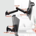 thumbnail image 2 of Folding Metal Wall Mount Tablet Holder with Anti-Theft Safety Lock, 2 of 5