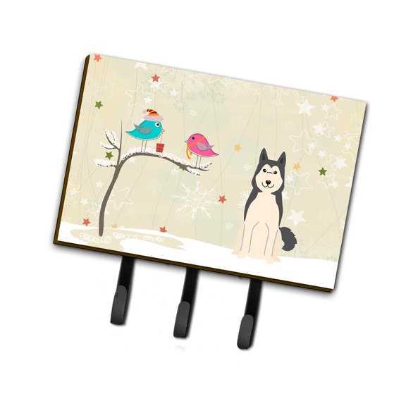 Christmas Presents between Friends West Siberian Laika Spitz Leash or Key Holder