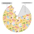 thumbnail image 2 of Yiaed Summer Animals Print Christmas Tree Skirt , Tree SkirtsTree Mat for Christmas Winter Holiday Indoor Decorations-36", 2 of 7