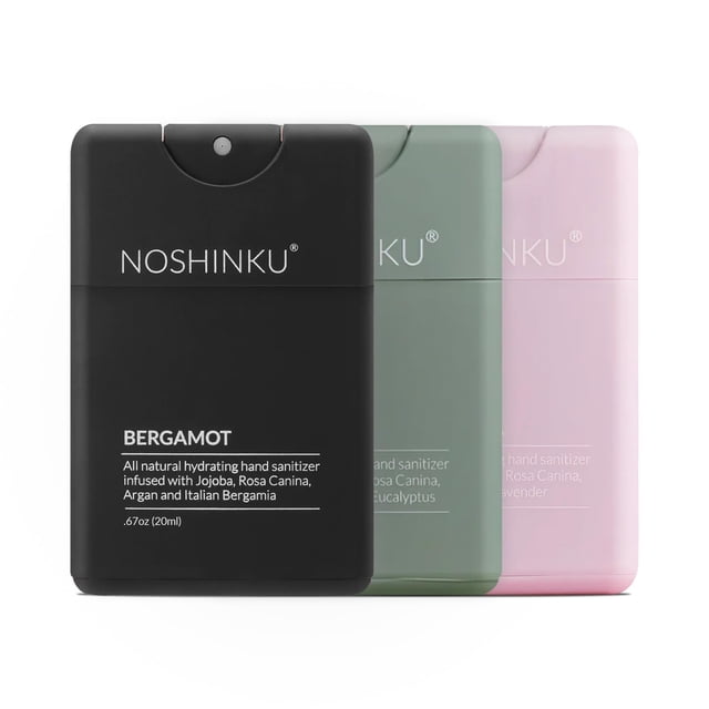 Desinfectante de manos Noshinku recargable Pocket Discovery, paquete de 3