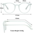 thumbnail image 3 of LifeArt Blue Light Blocking Glasses, Anti Eyestrain, Computer Reading Glasses, Gaming Glasses, TV Glasses for Women Men, Anti Glare (Clear, +1.25 Magnification), 3 of 9