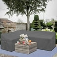 thumbnail image 2 of STARTWO Thickened Waterproof Patio L Shaped Sectional Sofa Cover Outdoor Large Oval Heavy Duty Square Wicker Outside Furniture Rain Cover, 2 of 7