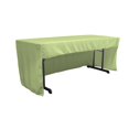thumbnail image 1 of LA Linen TCpop-OB-fit-96x30x30-SageP19 2.26 lbs Open Back Polyester Poplin Fitted Tablecloth, Sage, 1 of 1
