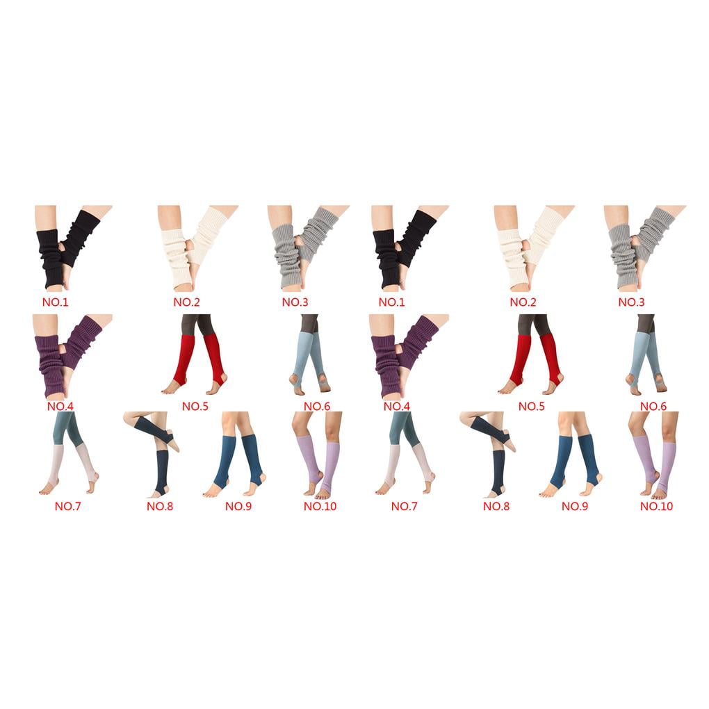 1 Paire Chaussettes De Yoga Longues Pour Femmes - Jambières Tricotées Chaudes Et Confortables