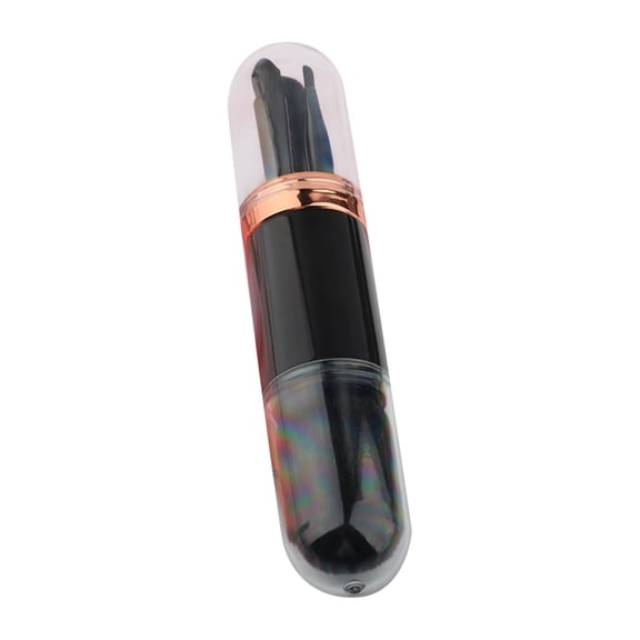ONLYEOR 4 in 1 Makeup Brush, Portable Retractable Travel Makeup Brushes, Eyeshadow Eye Lip Face Concealing Blush Foundation Brush All in One Retractable Travel Size Makeup Brush Set (E)