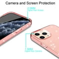 thumbnail image 2 of iPhone 12 Pro Max Clear Case, Dteck Bling Glitter Transparent Clear Case Sparkle Flexible Soft TPU Protective Cover for Apple iPhone 12 Pro Max 6.7 inch, Pink, 2 of 6