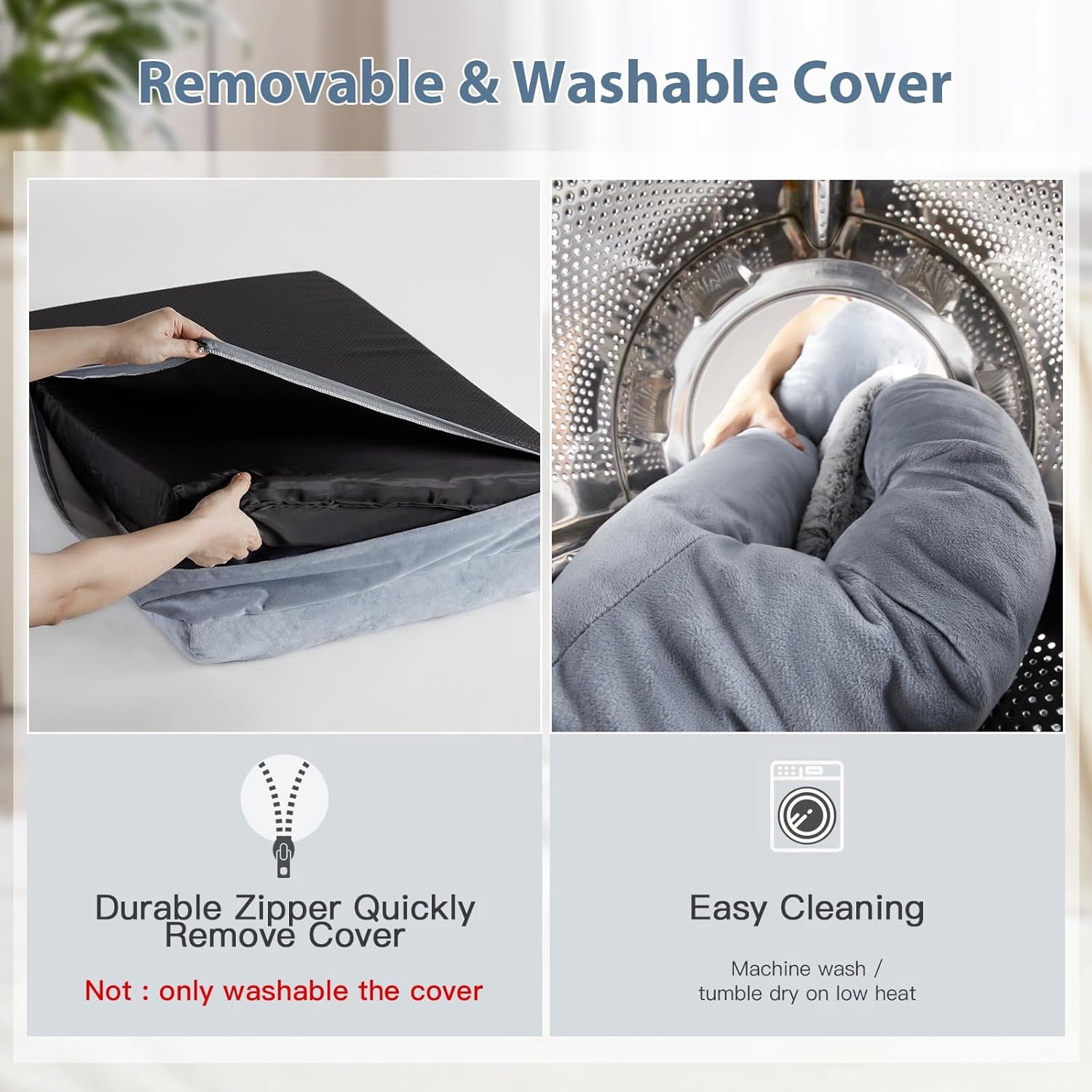 Extra Large Waterproof Dog Bed With Removable Cover Orthopedic Support Design