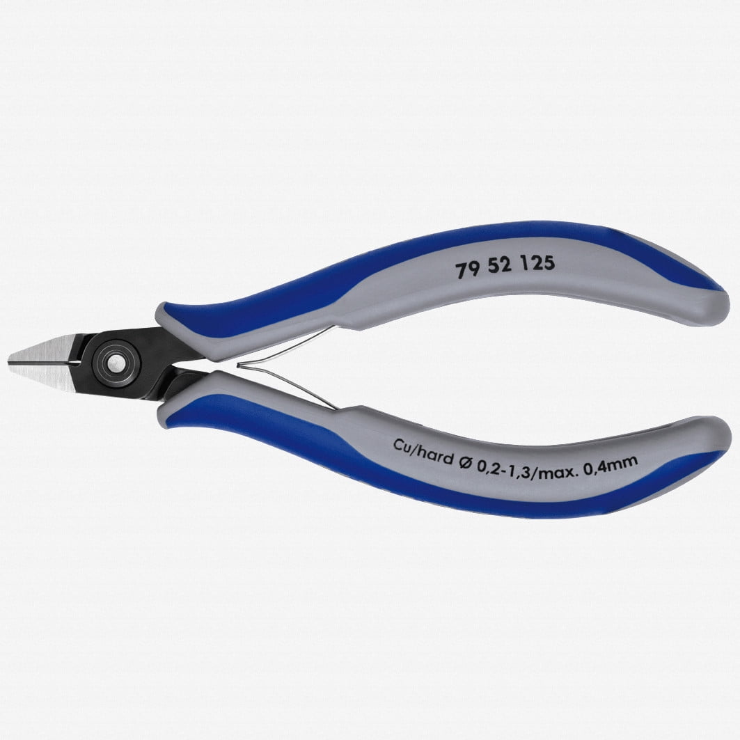 Knipex 73 72 180 BK TwinForce Diagonal Cutter - High Leverage Wire Cutter With Comfort Grip, Red/Blue
