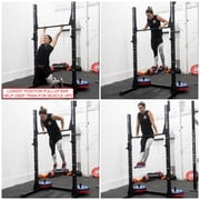 Valor Fitness BD-57 Pull-Up Rack with Storage Pegs, and J-Hooks for Squats and Bench Press (750lb Capacity)