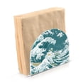 thumbnail image 2 of Napkin Holder Blue and White Ocean Wave Thick U Shape Acrylic Non Slip Space Saving for Kitchen, 2 of 9