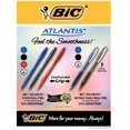 thumbnail image 5 of Bolígrafo BIC Atlantis retráctil mediano azul, paquete de 4, 5 of 5