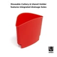 thumbnail image 2 of Umbra Sinkin Dish Rack,Red/Nickel, 2 of 9