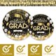 thumbnail image 5 of Artículos de fiesta de graduación Husfou, vajilla desechable para 24 personas, pancartas, platos, servilletas y manteles para recuerdos de fiestas navideñas., 5 of 7
