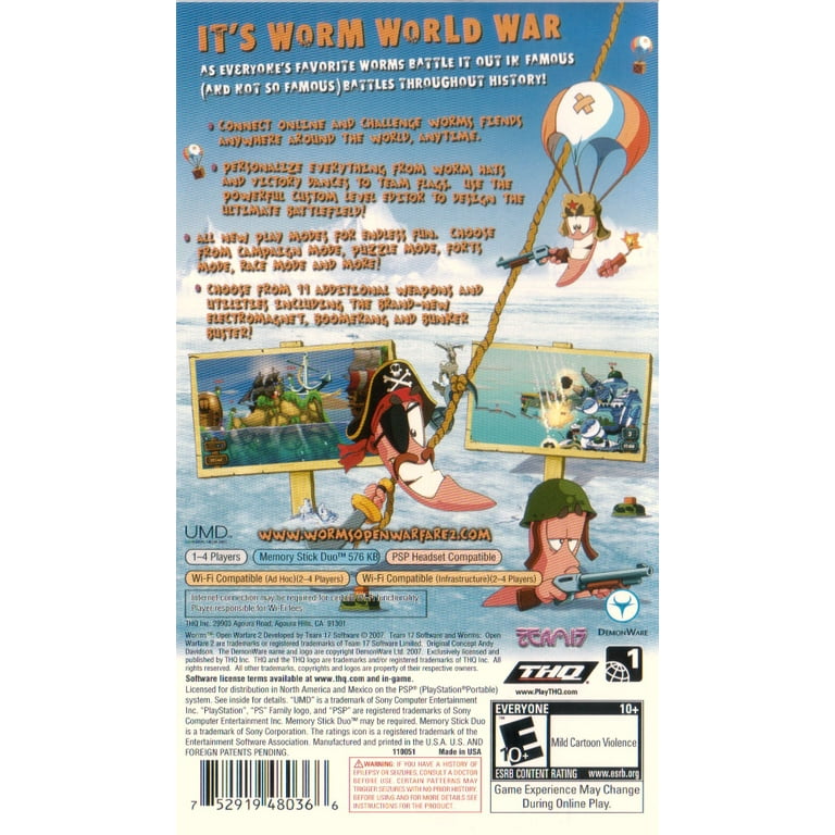 【中古】 Worms Open Warfare 【海外北米版】 PSP THQ A1jj05+TzAL._UF894,1000_QL80_.jpg