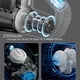 thumbnail image 4 of Rallador de Queso Eléctrico Portátil para Ensaladas con 4 Cuchillas de Diferentes Tamaños, Rebanador Rotatorio Eléctrico de 40 W, Color Verde., 4 of 5