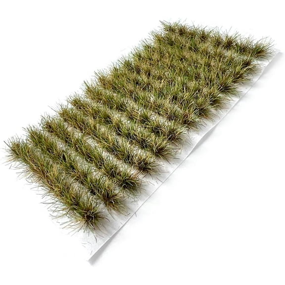 104-pcs 8mm Tall Diorama-Flowers-Grass Model Grass Cluster Humus Dark Brown Static-Grass for Model-Train-Scener Wargaming-Terrain ，Dioramas & DIY Crafts