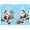 As shown, variant on HomeKingdee Christmas Santa Claus Christmas Decoration Bathroom Living Room Self-Adhesive Wall Decoration Wallpaper