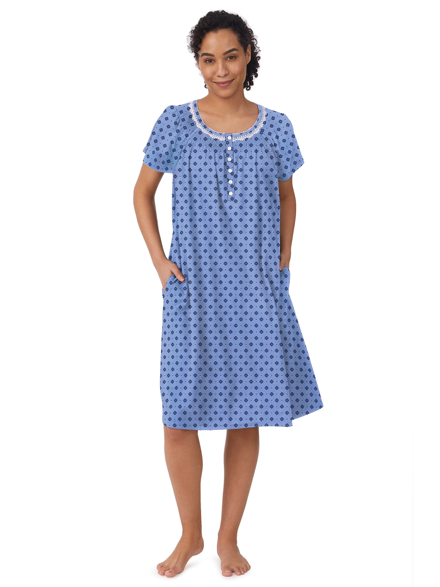 Aria Nightgown with Pockets (Women and Women's Plus) - Walmart.com
