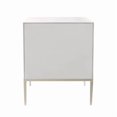 thumbnail image 3 of Pasargad Home Luna 2 Drawers Nightstand with Silver Metal Frame, 3 of 10